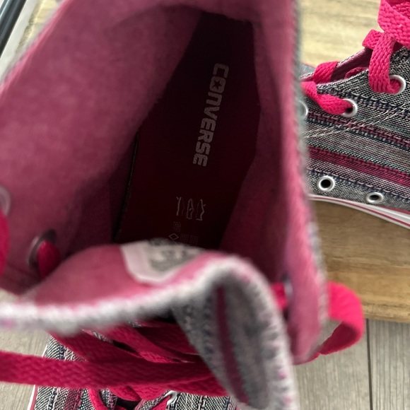 Converse Chuck Taylor Hi Berry Pink High-Top Fabric Basketball Shoe size 5.5 - Picture 15 of 16